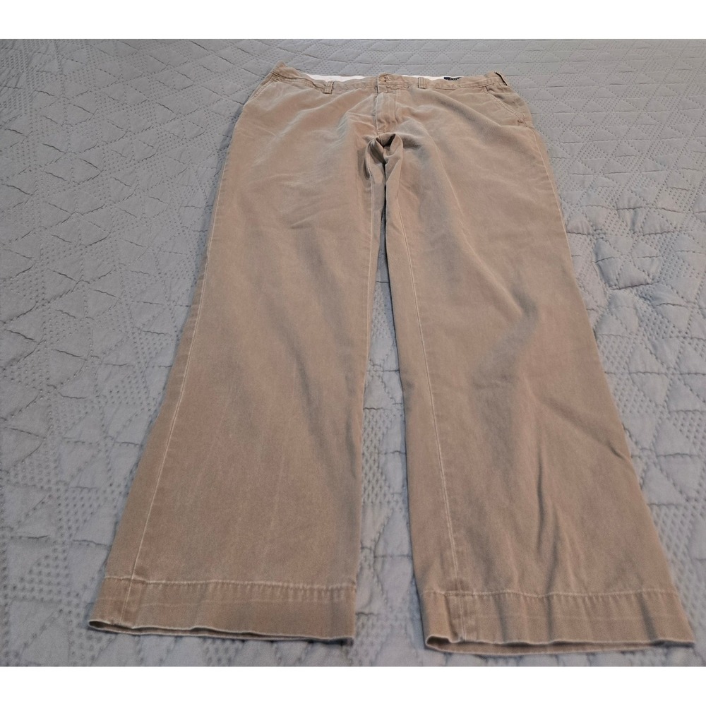 Polo Ralph Lauren Classic Fit Tan Khaki‎ Chino Pants Mens 40x32 100% Cotton